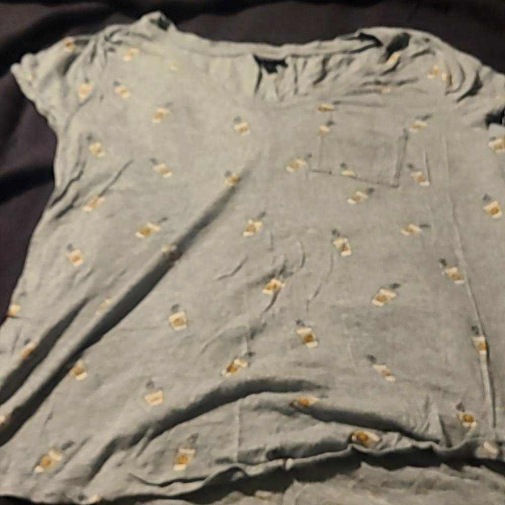 Torrid size 1 v neck pumpkin spice fall t shirt